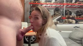 I wait for him to empty his balls into my mouth
