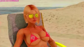 Twin Futanari Lovers Savor Steamy Oral Fun Under the Sun – 3D Gay Fantasy