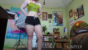 Linzy19 Self-Suspension Camroom Fuckaround