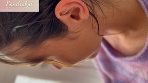 Lonely spanish girl in her bedroom