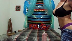 MILF GIVES POV BLOWJOB IN KITCHEN APRON