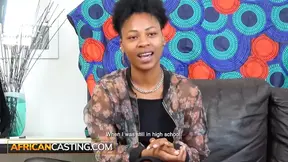 Black Thot gets deep gagged in hardcore casting interview