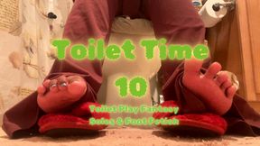 Temptress Mango's Toilet Time 10 - Toilet Play Fantasy & Foot Soles Fetish