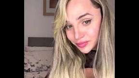 Clarice Boaventura drinking her own cum