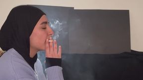 BRIANNA - VEILED GIRL SMOKING