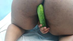 My Horny While Sex with Cucumber