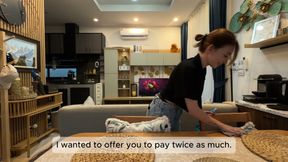 A young student came to clean the house to pay for her studies... but it didn't end with cleaning