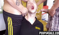 Christian Ryder ass fucked by Malakai and Rave Hardick