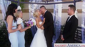 Alix L Busty Blonde Bride Fucks Her Man