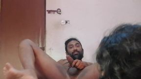 Father in Law's Gigantic Dick Hangs Out Under His Sarom for Step Daughter