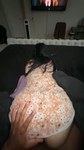Mixed Asian Latina Teen Lift Sundress and bounces on my Dominican BBC