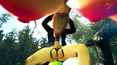 Thrill ride in a blowjob compilation with dew on areolas