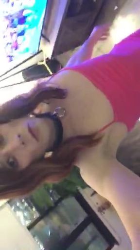 CD Crossdresser solo dancing to techno deep house Rave Trans girl