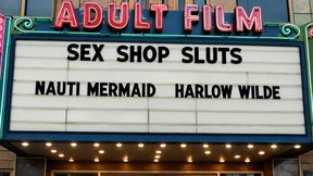 Nauti Mermaid & Harlow Wilde - Sex Shop Sluts 4k