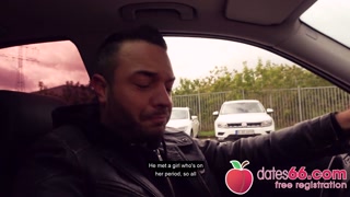 Hot public POV fuck &amp; car blowjob w/ horny Tania Swank! (ENGLISH) Dates66