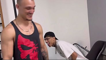 Twink goes for a private lesson, ends up getting a tasty Latina pussy