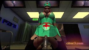 Naughty Nurse Game VR: Big Tits & Double Cumming