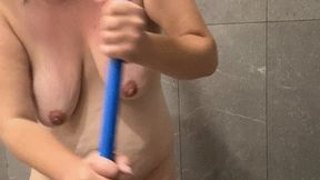 MOPPING NUDE : Cleaning my Shower (OCT 10 2025)