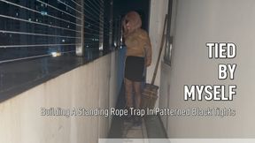 Tied By Myself – Crossdresser Rooftop Self-Bondage