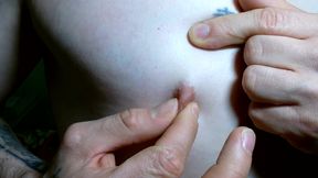 I play with my nipples and show my armpits