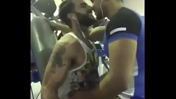 Lovely Gay Kiss at Gym Between Two Indians