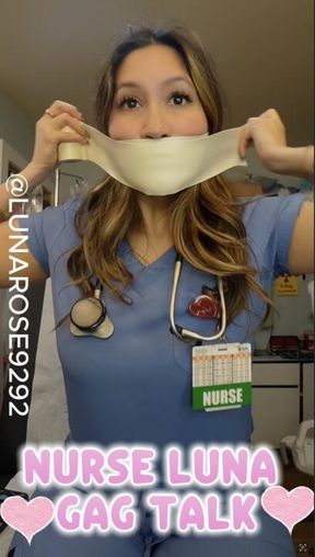 NURSE LUNA GAG TALK! 🧤🩺🤫🤐