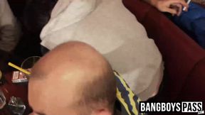 Pool party ends up with a massive bareback gangbanging fest