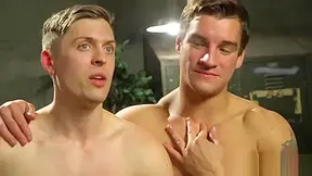 Submissive Stud Sucking Officers Dick