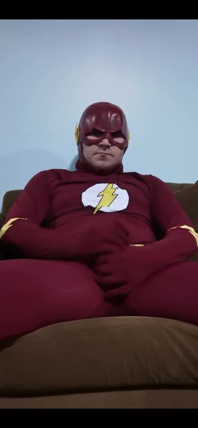 The Flash Cosplay Jerking off