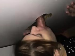 Real Wife Suck on Gloryhole