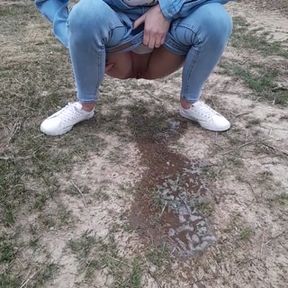 Pissing In Park While People Watch