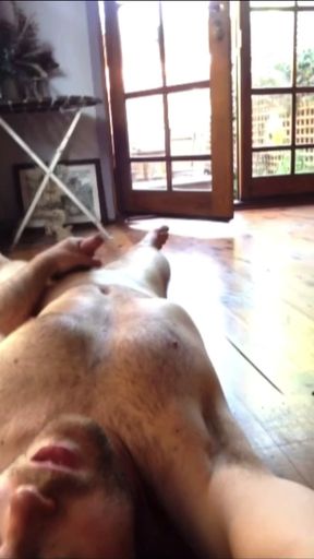 Masturbating for the neighbors