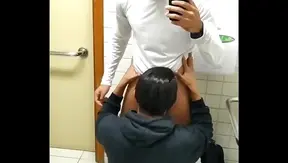 Got a Hot Blowjob from BBC in Disabled Bathroom – OutdoorGayPorn