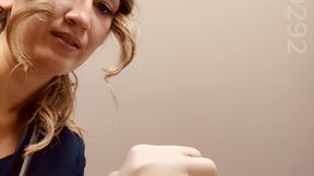 11 min POV Nurse Luna gives a physical exam and then proceeds to give you a sponge bath and when she gets tp your penis you are so hard so she decides to give you a hand job!