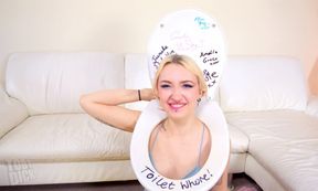 Lovely Blonde Kitty Marie Rides And Milks Toby Dick's Boner!