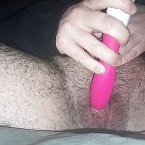 pussyboy squirting on his vibrator