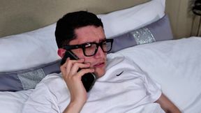 Beautiful pink pussy brunette gives me an intense treatment and relieves my huge cock