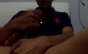 Lustful Young Man Masturbating