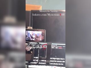 Caught by Mistresse Sissy Spouse Crossdress Cum Eating (Phone POV Teaser For FRIDAYS Recent Movie)