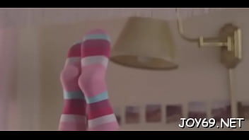 Dissolute young Alessandra J. is often masturbating