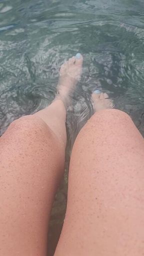 Splashing around at the public springs