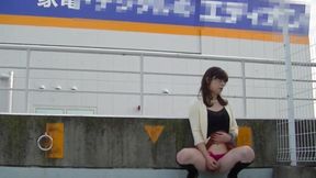 Outdoor Flashing with Japanese Crossdresser