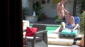 Fucked by the straight Guillaume Wayne in the swimming pool.