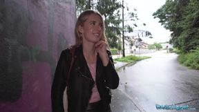 Public Agent Picked up this athletic blonde in the rain