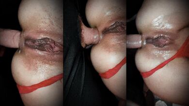 That velvety cute cunt gets split tight raw anal big dick