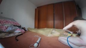 Couple's breathplay double orgasm