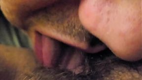 Licking my plus-size wife's sexy hairy vagina&#x1F32E;&#xFE0F;