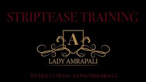 STRIPTEASE TRAINING  My slave get trained to dance at a party for my guests and practice a striptease for it