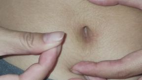 Belly Button Focus: Clean, Touch & Moisturize (Mirror View and Close-up)