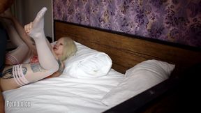 Tiny Blonde Midget Electra Gets Her Tight Pussy Fully Blackbred by Big Black Giant Bull